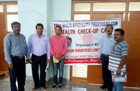 ଗ୍ରାସୀମ ତରଫରୁ ପୋଡମପେଟାରେ ସ୍ଵାସ୍ଥ୍ୟ ସେବା ଶିବିର