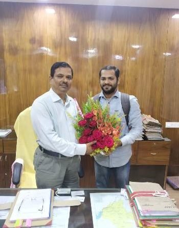 ପୂର୍ତ୍ତ ବିଭାଗ ଯନ୍ତ୍ରୀ ଙ୍କୁ ସ୍ୱାଗତ ଓ ଦାବି ଉପସ୍ଥାପନ