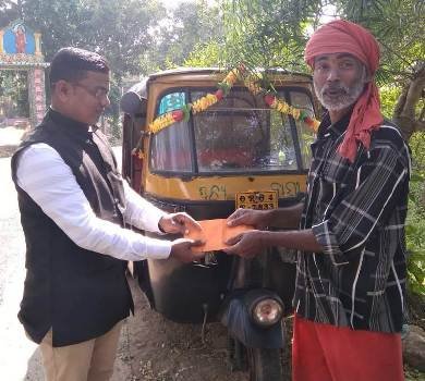 ନିଆରା ଢଙ୍ଗରେ ନୂଆବର୍ଷ ପାଳିଲେ ଯୁବ ସମାଜସେବୀ