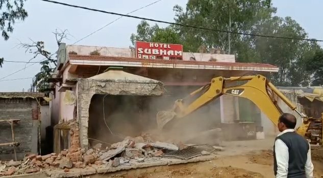 ରାସ୍ତା ନିର୍ମାଣ ନିମନ୍ତେ ଜବରଦଖଲ ଉଚ୍ଛେଦ