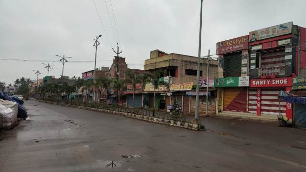 ଯାଜପୁର ସହରରେ ଲକ୍ ଡାଉନ