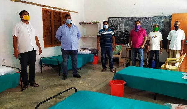 କ୍ବାରାଣ୍ଟାଇନ କେନ୍ଦ୍ର ଵୁଲି ଦେଖିଲେ କ୍ରୀଡା ଓ ଯୁବ ବ୍ୟାପାର ମନ୍ତ୍ରୀ