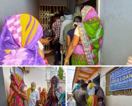 ବ୍ୟାଙ୍କରେ ପ୍ରବଳ ଭିଡ ଯୋଗୁଁ ପୋଲିସ ପ୍ରଶାସନର ମୁଣ୍ଡବିନ୍ଧା ବଢୁଛି