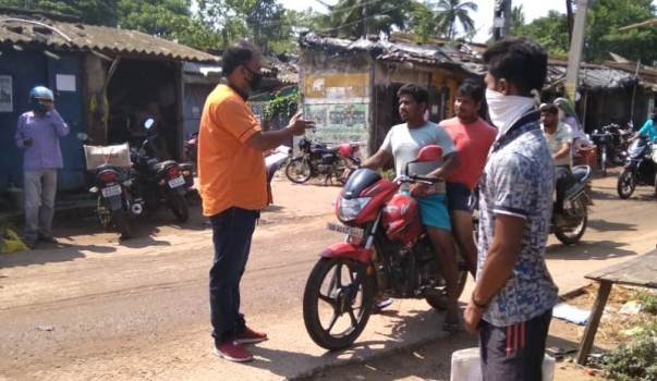 ଅମାନିଆକୁ ପ୍ରଶାସନର ସବାଡ ମାସ୍କ ପିନ୍ଧି ନଥିବାରୁ ଜୋରିମାନା ଆଦାୟ