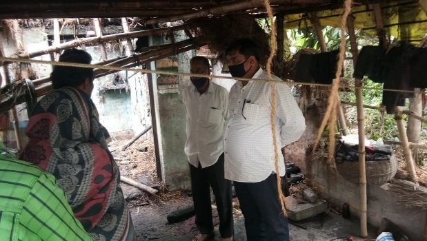 ଭାଗବତପୁର ପଂଚାୟତର ଅଗ୍ନି ବିପନ୍ନ ପରିବାରକୁ ସହାୟତା