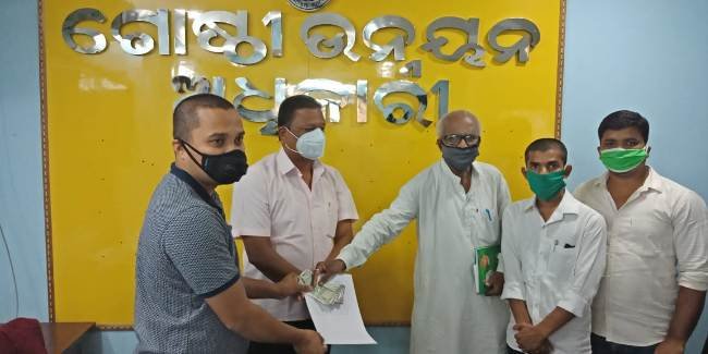 ବିଜୁ ଜନତା ଦଳ କର୍ମୀଙ୍କ ମୁଖ୍ୟମନ୍ତ୍ରୀଙ୍କ ରିଲିଫ ପାଣ୍ଠିକୁ ୬୮୫୦୧ ଟଙ୍କା ସହାୟତା