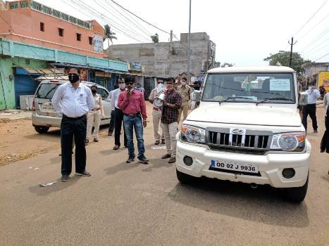 ପ୍ରଶାସନ,ପୋଲିସ ତରଫରୁ ଗଞ୍ଜାମ ଏନଏସି, ହୁମ୍ମା, ପାଲୁର ରେ କରୋନା ସଚେତନତ