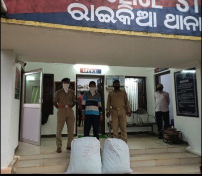 କୋଭିଡ୍‌ ଡ୍ୟୁଟି ଲେଖି କାରରେ ଗଞ୍ଜେଇ ଚାଲାଣ, ଜଣେ ଗିରଫ
