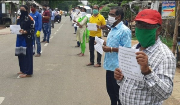 ଜଗନ୍ନାଥପ୍ରସାଦ ତହସିଲ ପକ୍ଷରୁ କୋରନା ସଚେତନତା ପଦଯାତ୍ରା