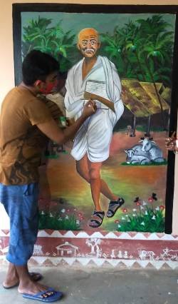 ସଙ୍ଗରୋଧ ଗୃହରେ ମହା ପୁରୁଷଙ୍କ ଛବିଆଙ୍କି ନୁଆଁ ବାର୍ତ୍ତା ଦେଲେ ପ୍ରବାସୀ