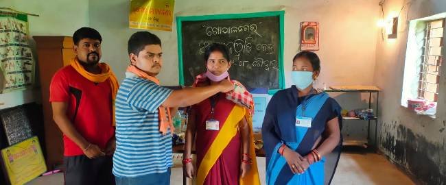 ଜୟନ୍ତୀନଗର ଯୁବକ ସଂଘ ସମ୍ମାନିତ କଲା ଆଶା କର୍ମୀ ଏବଂ ଅଙ୍ଗନ ୱାଡି କର୍ମୀଙ୍କୁ