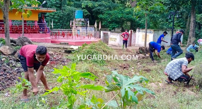 ଲକ ଡାଉନ ସଟ ଡାଉନରେ ମନ୍ଦିର ପାରିପାର୍ଶ୍ବିକ ଉନ୍ନତି କରିବାକୁ ସଂକଳ୍ପ ନେଲେ ଯୁବସଙ୍ଘ