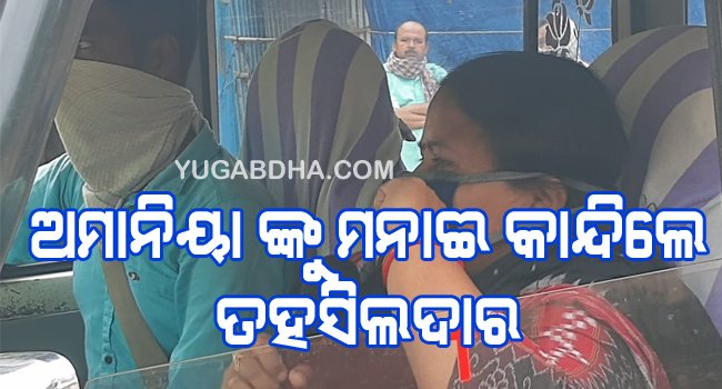 ଅମାନିୟା ଙ୍କୁ ମନାଈ କାନ୍ଦିଲେ ତହସିଲଦାର