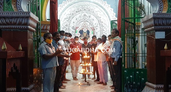 କେନ୍ଦ୍ରୀୟ ପୂଜା କମିଟି ପକ୍ଷରୁ ଶ୍ରୀରାମ ମନ୍ଦିର ଶିଳାନ୍ୟାସ ପାଇଁ ଦୀପଦାନ