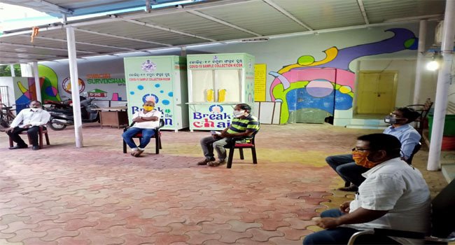 ଛତ୍ରପୁର ଏନ୍‌ଏସିରେ ଆଣ୍ଟିଜେନ୍ ଟେଷ୍ଟ
