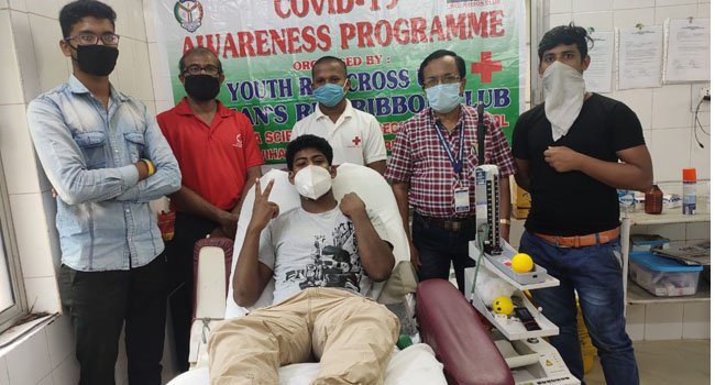 କୋଭିଡ ସମୟରେ ରକ୍ତଦାନ ଶିବିର