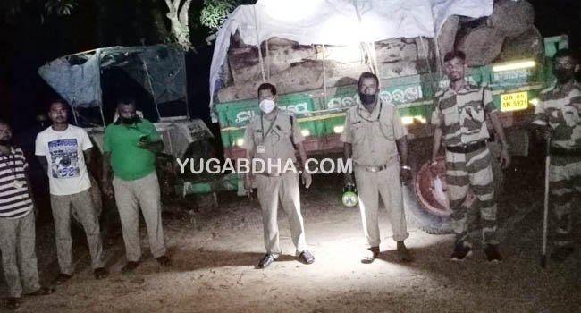 ଚୋରା କାଠ ସହ ଟ୍ରାକ୍ଟର ଓ ବାଇକ ଜବତ