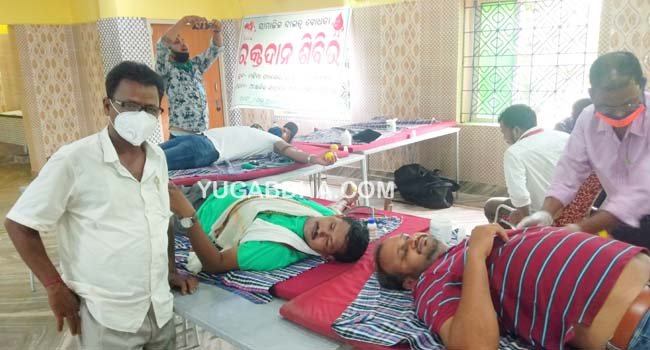ଚୌଦ୍ଵାର ରେ ରକ୍ତଦାନ ଶିବିର