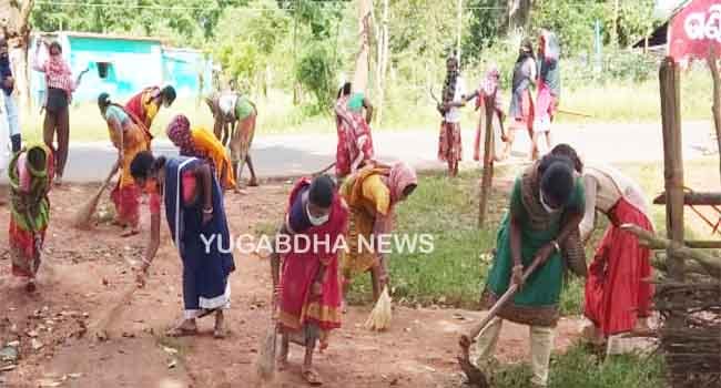 ଗାଁ କଲ୍ୟାଣ ସମିତିର କରୋନା ସଚେତନତା