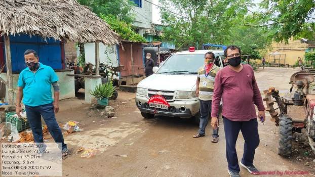 କୋଭିଡ଼ କଟକଣା କାର୍ଯ୍ୟକାରିତା ନେଇ ତଦାରଖ କଲେ ରାଜସ୍ୱ କର୍ମଚାରୀ
