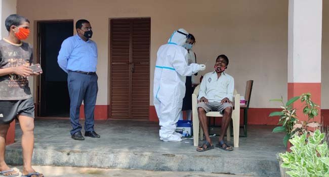 ଶେରଗଡ଼ ବ୍ଲକର ବିଭିନ୍ନ ପଞ୍ଚାୟତରେ ସ୍ୱାବ ସଂଗ୍ରହ