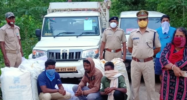 ବୋଲର ରୁ ଜବତ ହେଲା ଷୋହଳ ଗୋଟି ଗଞ୍ଜେଇ ବସ୍ତା
