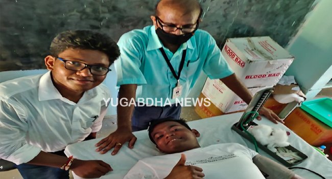 ସ୍ଵେଚ୍ଛାସେବୀଙ୍କ ଦ୍ଵାରା ୧୧୧ ୟୁନିଟ୍ ରକ୍ତ ସଂଗ୍ରହ