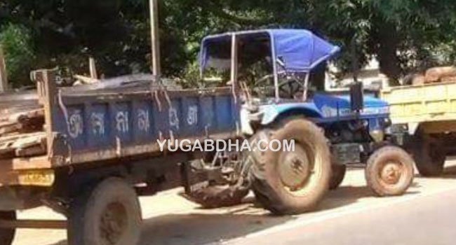 ୫ ଲକ୍ଷ ଟଙ୍କାର କାଠ ଜବତ