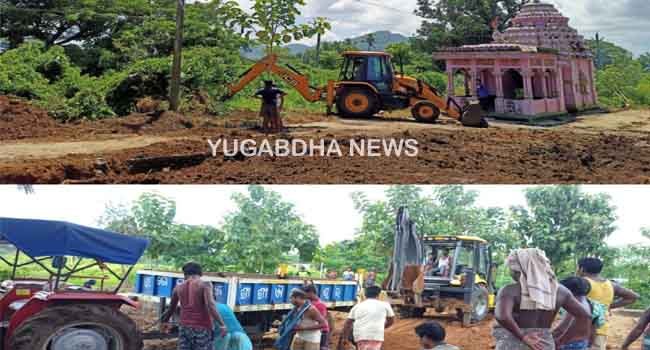 ମନ୍ଦିର ପରିବେଶକୁ ସମତୁଲ କଲେ ଯୁବ ସମାଜ