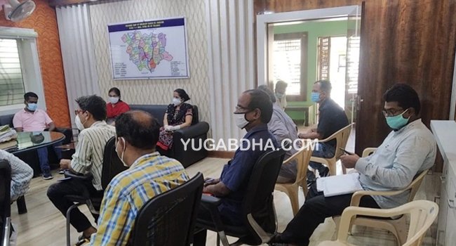 ସମ୍ଭାବ୍ୟ ବାତ୍ୟା ପାଇଁ ପଚାଂୟତ ସମତି କାର୍ଯାଳୟରେ ବୈଠକ