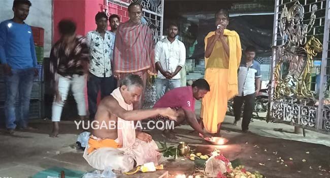 ଆର.ଉଦୟଗିରିରେ ମାଦୁର୍ଗାଙ୍କ ପୂଜା ଲାଗି ଶୁଭ ଖୁଣ୍ଟି ସ୍ଥାପନ
