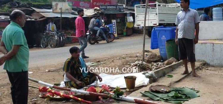 ଗଜଲଷ୍ମୀ ପୂଜା ପାଇଁ ଶୁଭ ଖୁଣ୍ଟି ସ୍ଥାପନ