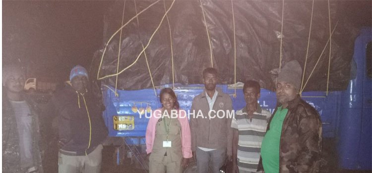 ୬୦୦ କେଜି ମାଧବୀ ଚେର ସହ ୪୦୭ ମିନିଟ୍ରକ ଜବତ, ଜଣେ ଗିରଫ