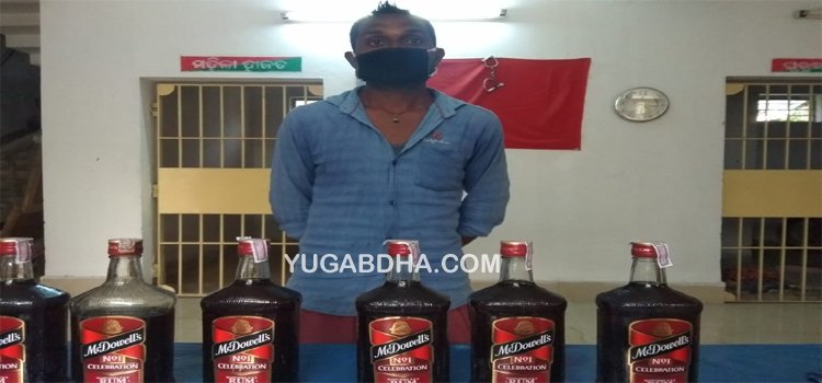 ବଡାମତଳିଆ ଢାବାରୁ ୪୫୦୦ ମିଲିଲିଟର ବିଦେଶୀ ମଦ ଜବତ