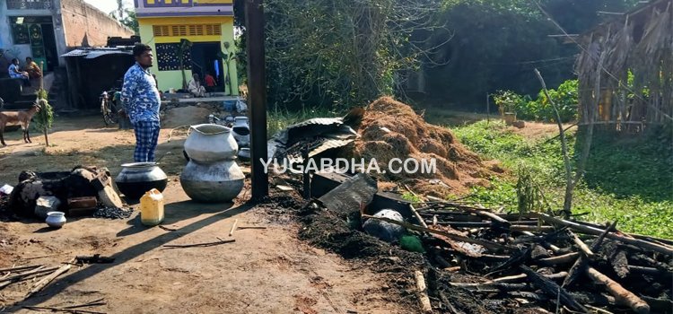 ଅଗ୍ନିକାଣ୍ଡରେ ଘର ସମେତ ୨ବାଇକ ପୋଡ଼ିଗଲା