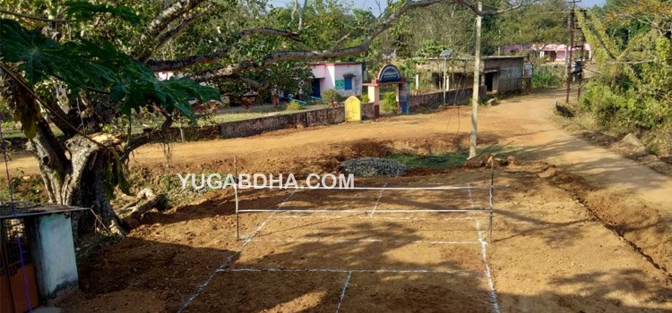 କାହାଳିଆଗଡିଆ ସ୍କୁଲ ସମ୍ମୁଖରେ ଖେଳ ପଡିଆ ନିର୍ମାଣ