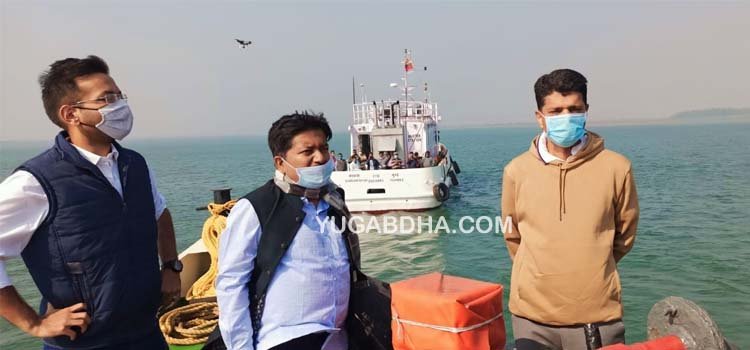 ଆଖଡାଶାଳୀର ପ୍ରସ୍ତାବିତ ନଦୀଭିତ୍ତିକ ବନ୍ଦରସ୍ଥଳକୁ ପରିଦର୍ଶନକଲେ ରାଜ୍ୟ ସରକାରଙ୍କ ଉଚ୍ଚସ୍ତରୀୟ ପ୍ରତିନିଧି ମଣ୍ଡଳୀ