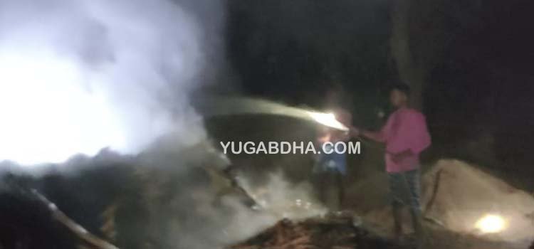 ଅଗ୍ନିକାଣ୍ଡରେ ଜଳିଗଲା ଧାନ ଗଦା