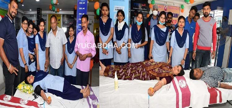ନେତାଜୀ ଜୟନ୍ତୀ ଅବସରରେ ସମୀର ଟିଭିଏସ ମୋଟର୍ସ ପକ୍ଷରୁ ସ୍ୱେଛାକୃତ ରକ୍ତଦାନ ଶିବିର: ୧୦୨ୟୁନିଟ ରକ୍ତ ସଂଗୃହିତ