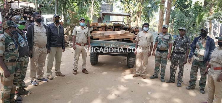 ଶିବନାରାୟଣପୁର ଗ୍ରାମରୁ କାଠ ଜବଦ କଲା ବନ ବିଭାଗ