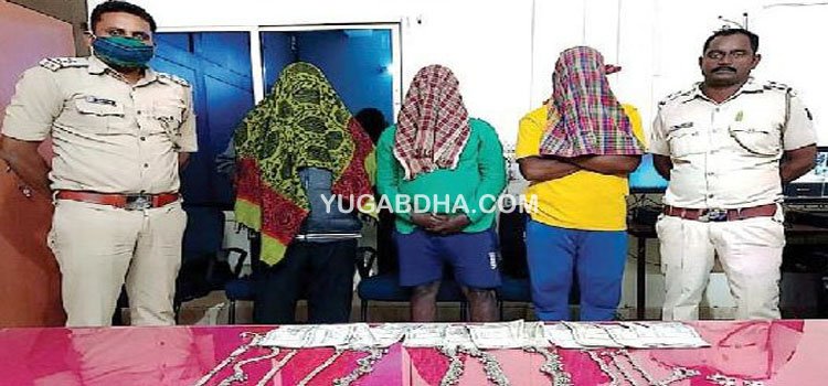 ପାରଳା ପୋଲିସର ସଫଳତା ଚୋରୀ ସୁନା,ଟଙ୍କା ଉଦ୍ଧାର,୩ଚୋର ଗିରଫ