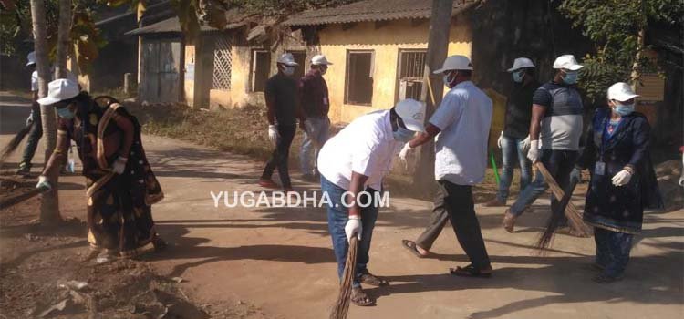 ମୁନିଷିପେଣ୍ଠ ଗୋଷ୍ଠୀ ସ୍ୱାସ୍ଥ୍ୟକେନ୍ଦ୍ରରେ ସ୍ୱଚ୍ଛ ଭାରତ କାର୍ଯ୍ୟକ୍ରମ