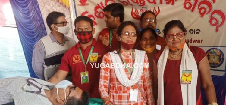 ଚୌଦ୍ୱାର ରେ ରକ୍ତଦାନ ଶିବିର