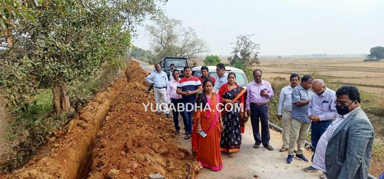 ଜିଲ୍ଲା ପରିଷଦ କମିଟିର ମରୈଗାଁ ବଳିପୁର ନଦୀବନ୍ଧ ରାସ୍ତା ପରିଦର୍ଶନ