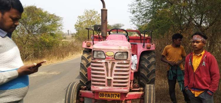 ବେଆଇନ୍ ପଥର ଚାଲାନ ବେଳେ ଟ୍ରାକ୍ଟର ଜବତ