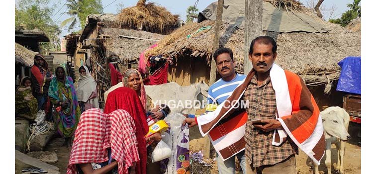 ଅସହାୟ ପରିବାରକୁ ସହାୟତା କଲେ ପଂଚାୟତ ସଭାପତି