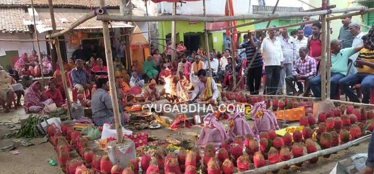 ବିଞ୍ଝୁଆ ଗ୍ରାମରେ ଭବ୍ୟ ଶ୍ରୀରାମ ମନ୍ଦିର ନିର୍ମାଣ ଅବସରରେ କଳସଯାତ୍ରା ଓ ରତ୍ନମୁଦ କାଯ୍ୟକ୍ରମ