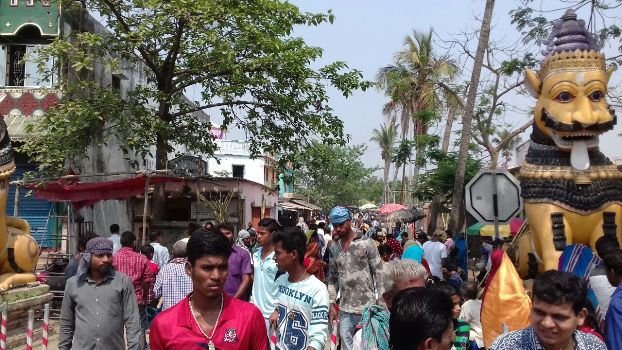 ପ୍ରଥମ ଚୈତ୍ର ମଙ୍ଗଳବାର ଶ୍ୟାମଳାଇ ପୀଠରେ ଭକ୍ତଙ୍କ ଭିଡ଼