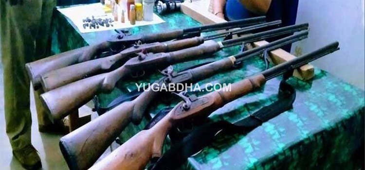 ଘଞ୍ଚ ଜଙ୍ଗଲ ରୁ ଦେଶୀ ବନ୍ଧୁକ ସହ ଝିଙ୍କ ମାଂସ ଜବତ, ଶିକାରୀ ଚମ୍ପଟ୍