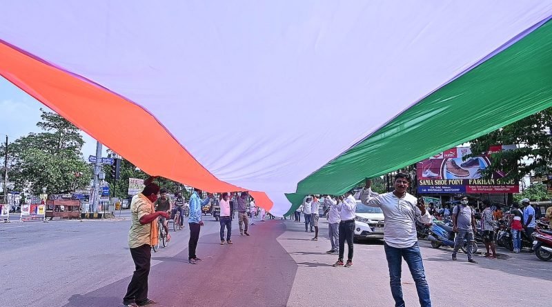 ସ୍ବାଧୀନତାର ୭୫ ବର୍ଷ ଉପଲକ୍ଷେ ତ୍ରୀରଙ୍ଗା ପଦଯାତ୍ରା